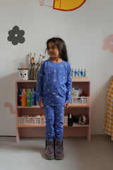 So Blue Long PJ Set
