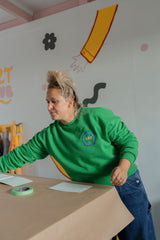 Kelly Green Art Club Cotton Fleece