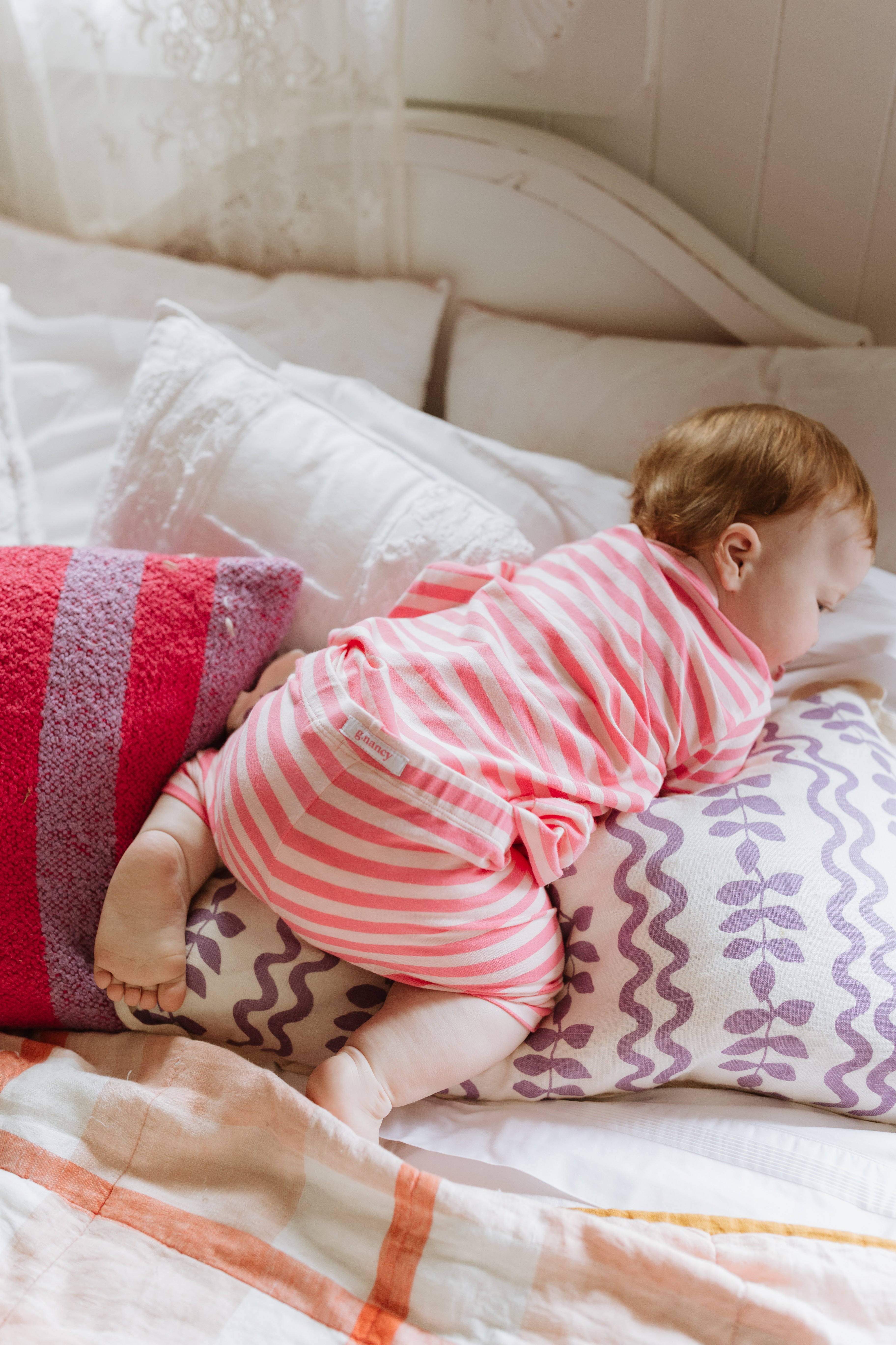 Pink Lemonade Stripe Shortie PJ Set
