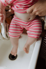 Pink Lemonade Stripe Shortie PJ Set