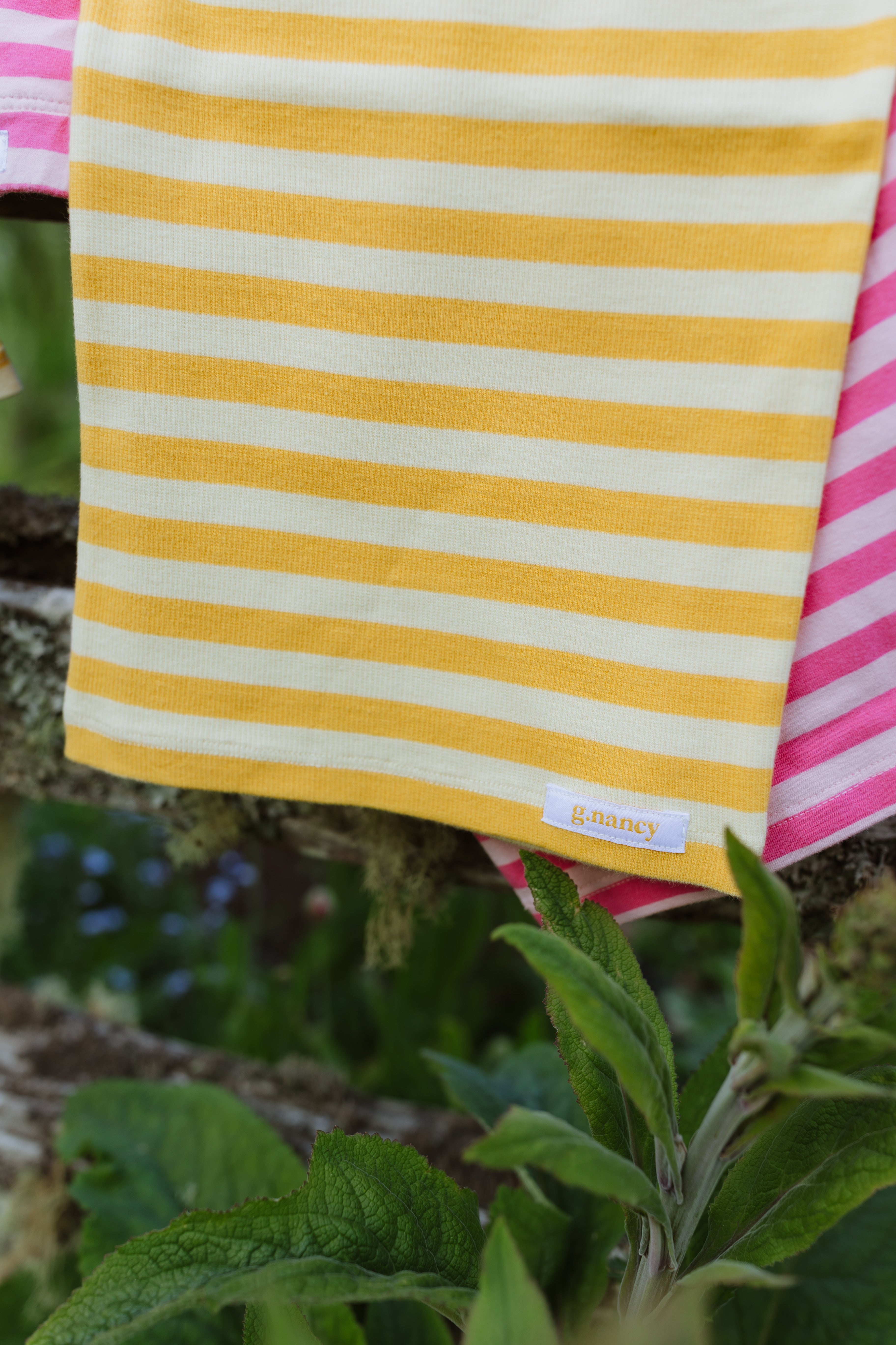 Daffodil Stripe Ribbed Singlet