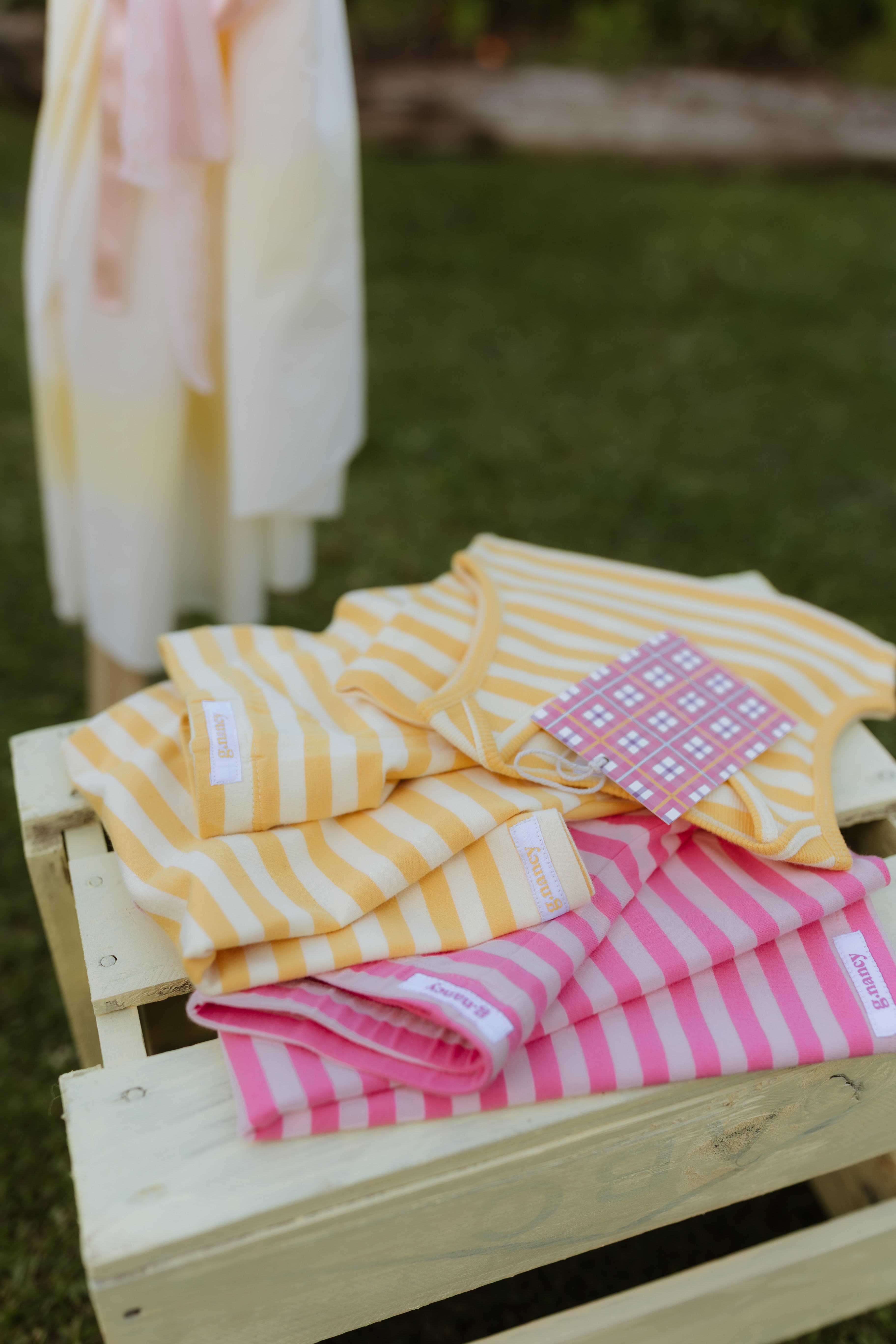 Daffodil Stripe Ribbed Singlet