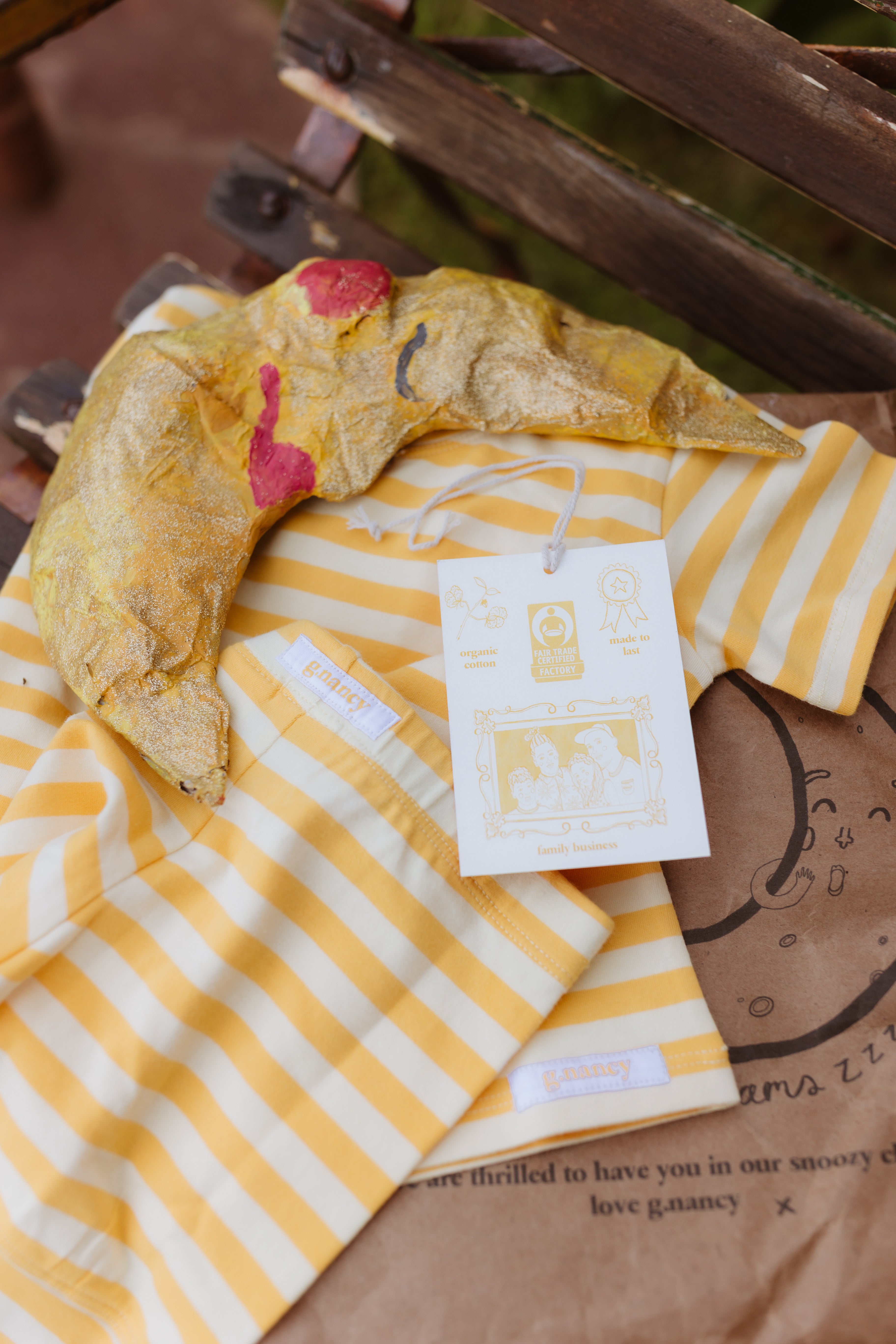 Daffodil Stripe Shortie PJ Set