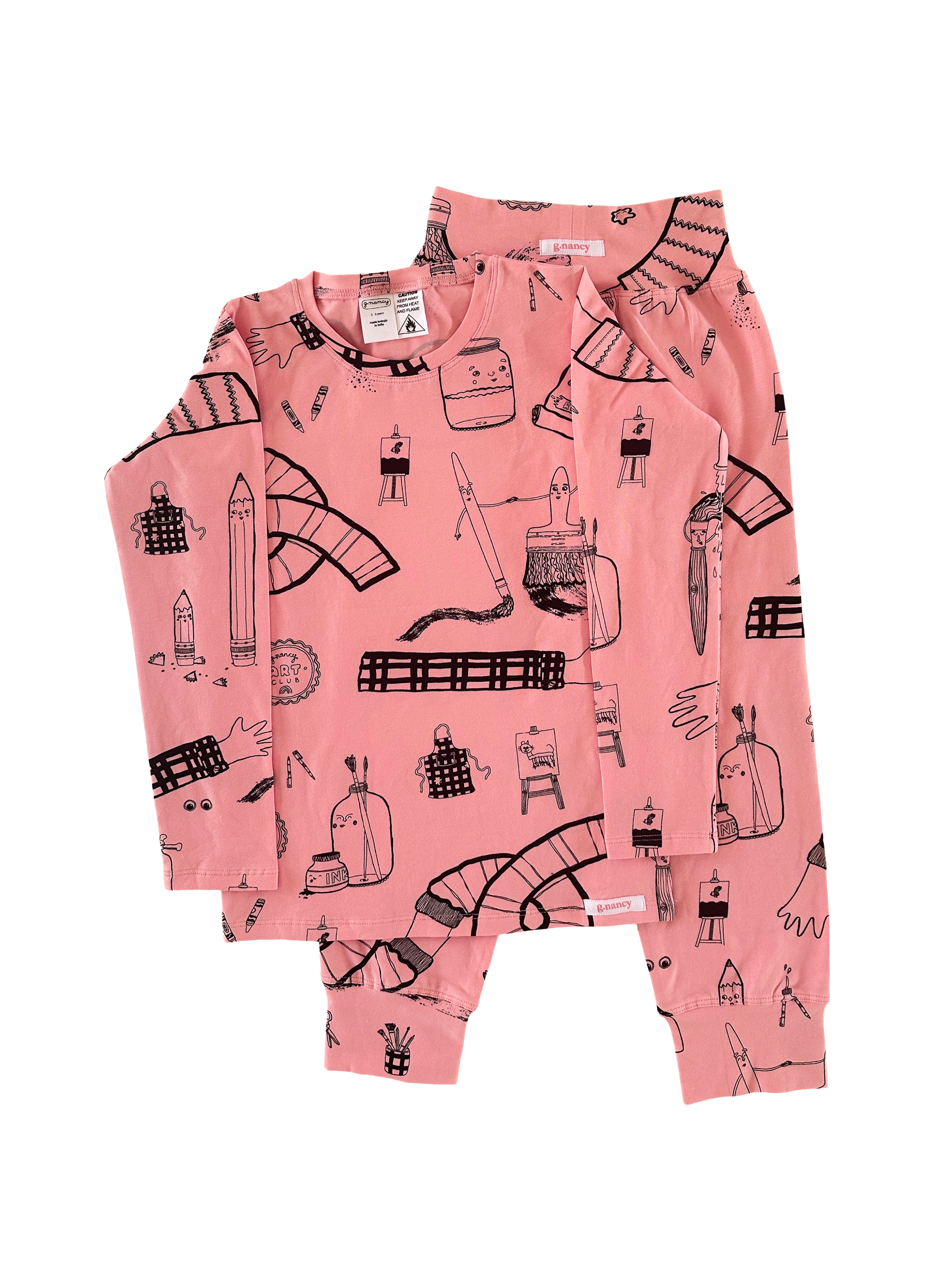 Bubblegum Art Club Long PJ Set