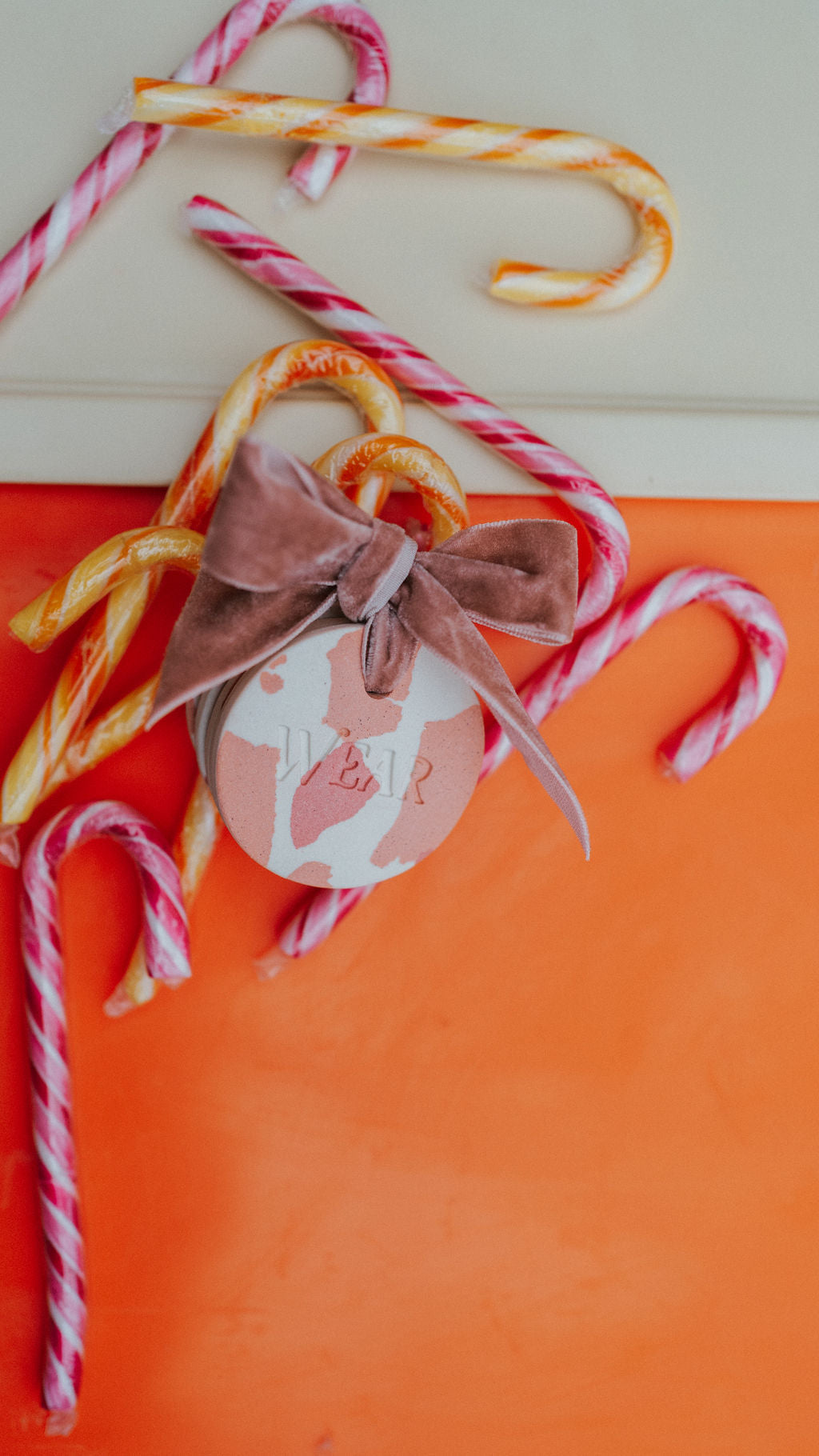 Persimmon Ceramic Gifting Discs - Set of Five