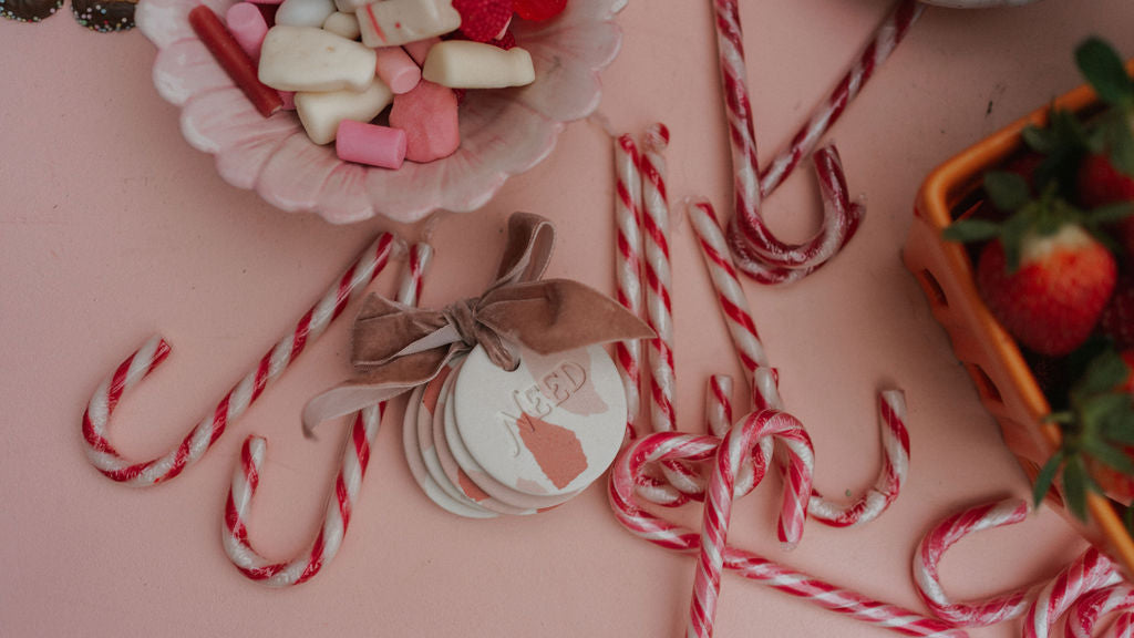 Marshmallow Ceramic Gifting Discs - Set of Five