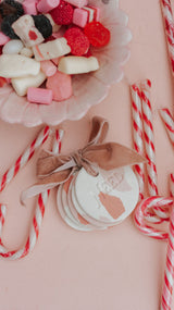 Marshmallow Ceramic Gifting Discs - Set of Five
