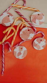 Persimmon Ceramic Gifting Discs - Set of Five