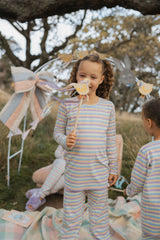 Easter Pastel Stripe Long PJ Set