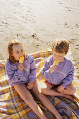 Lilac 'Lemon Slice' Embroidered Kids Sweatshirt