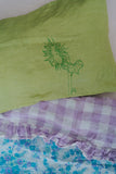 Grass Linen Sunflower Pillowcase