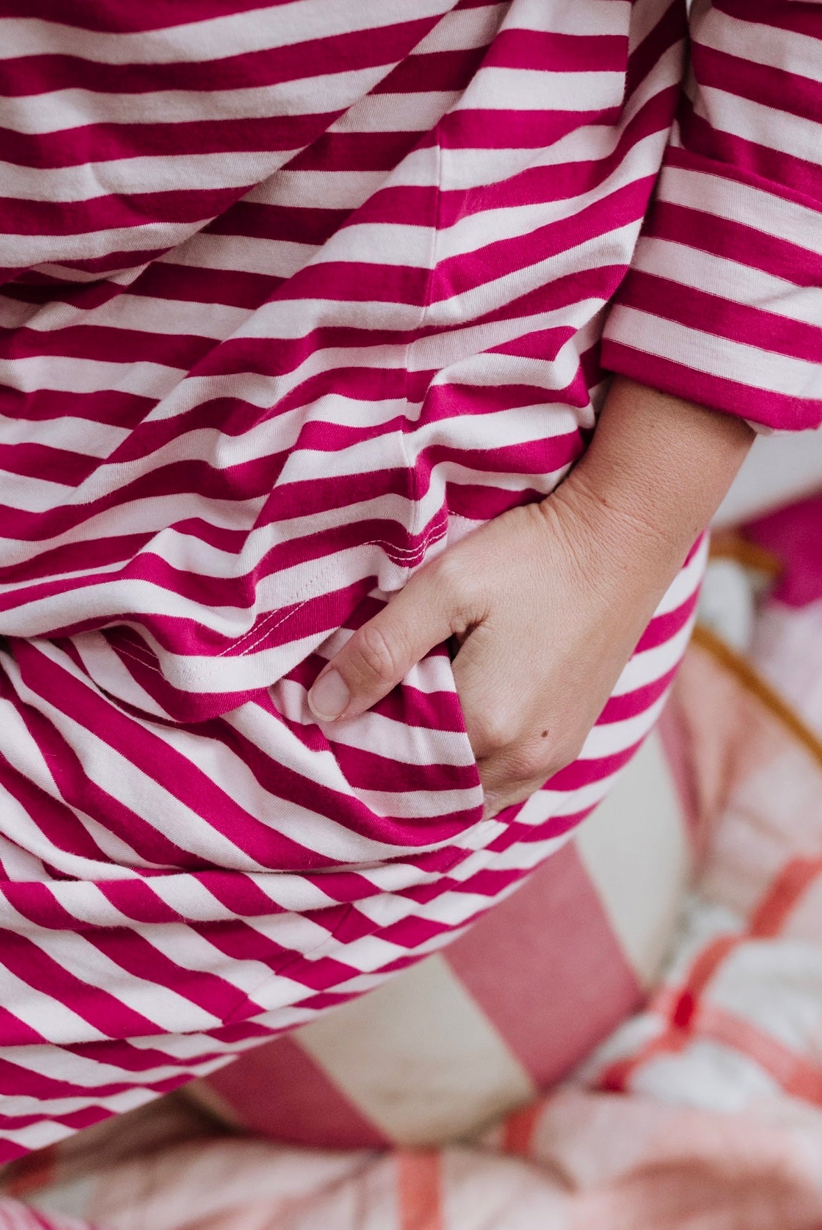 Blush + Boysenberry Stripe Women's PJ Set