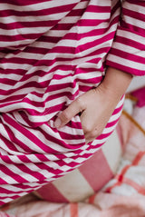 Blush + Boysenberry Stripe Women's PJ Set