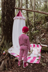 Blush + Boysenberry Stripe Long PJ Set