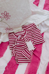 Blush + Boysenberry Stripe Long PJ Set