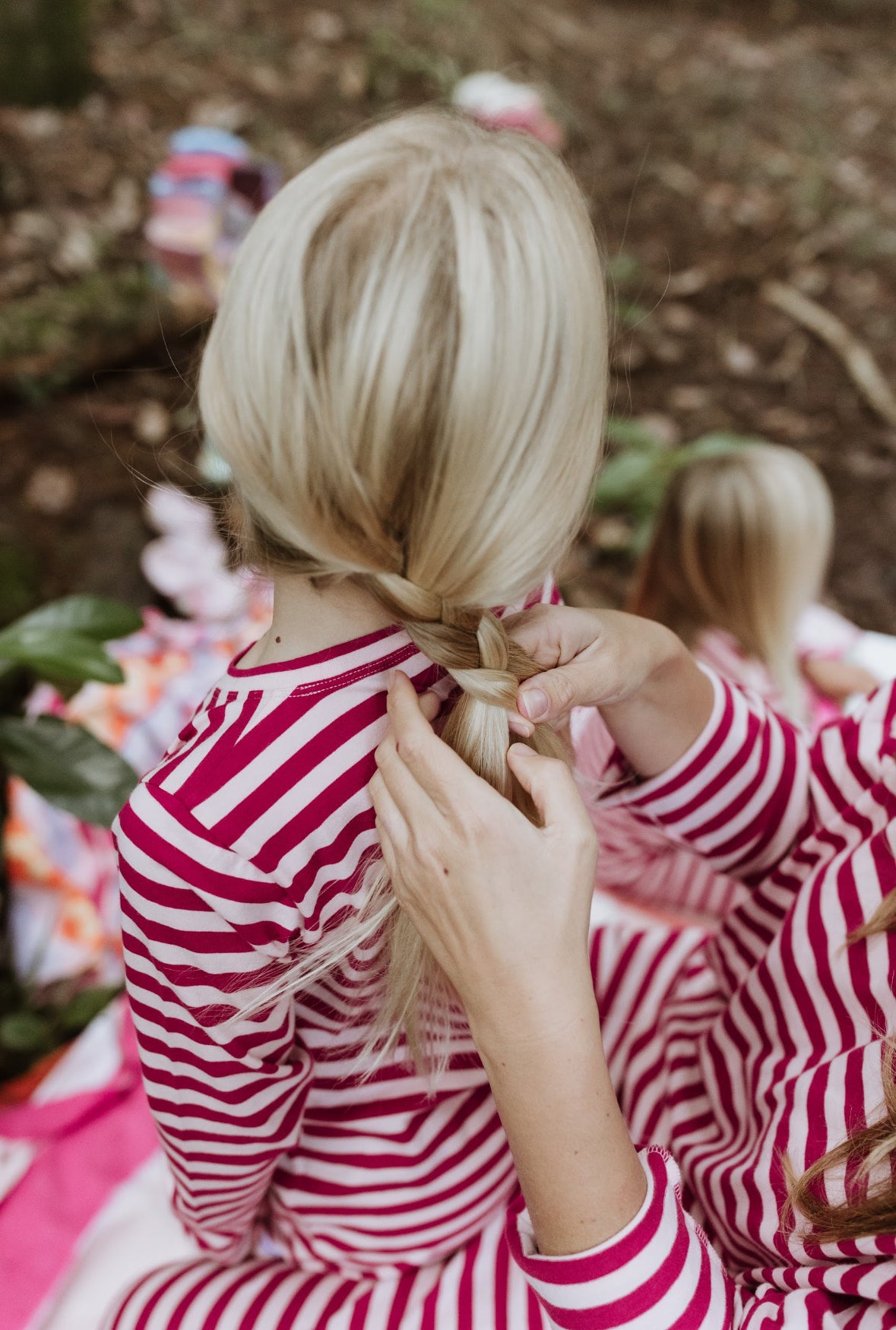 Blush + Boysenberry Stripe Long PJ Set