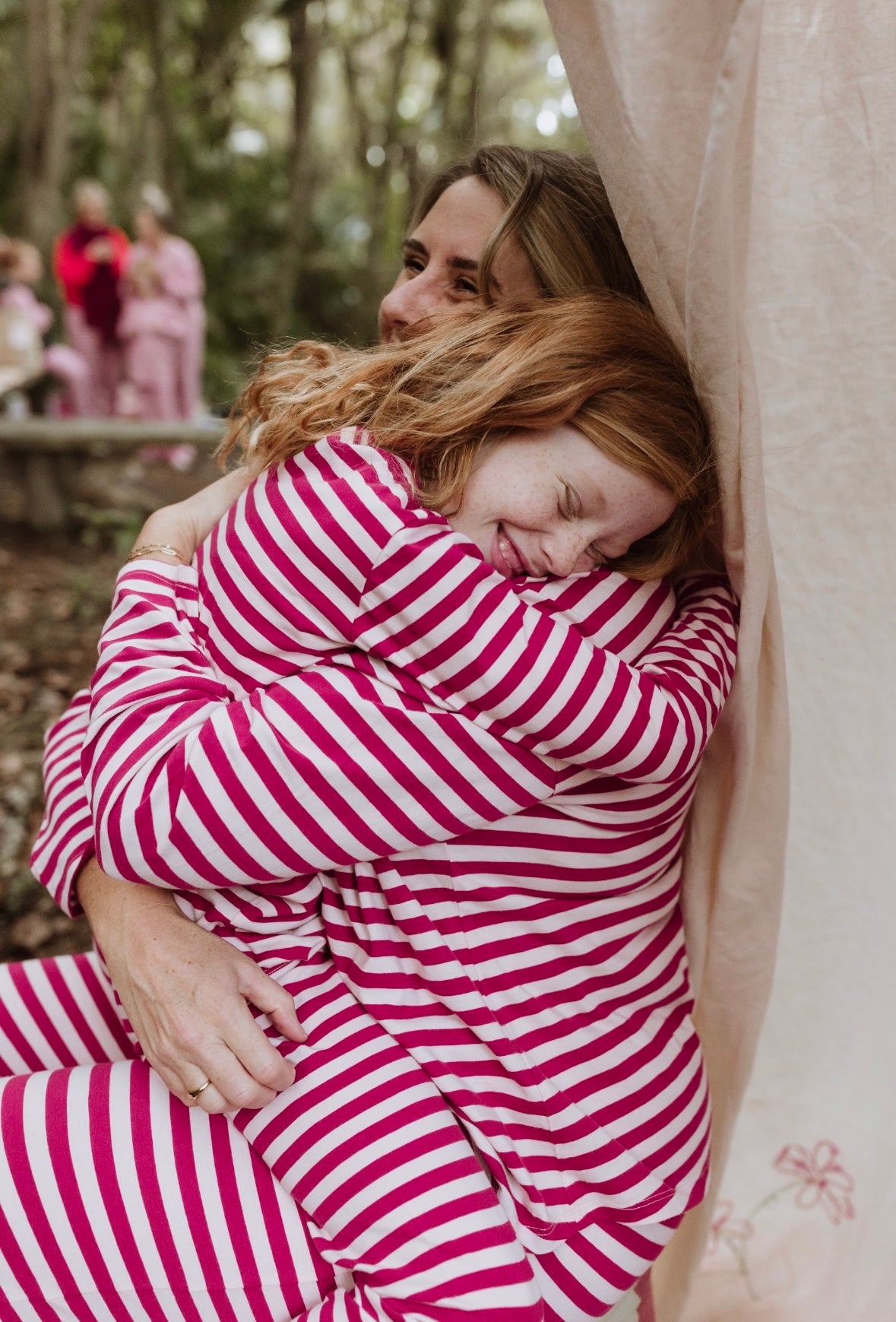 Blush + Boysenberry Stripe Long PJ Set