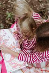 Blush + Boysenberry Stripe Long PJ Set