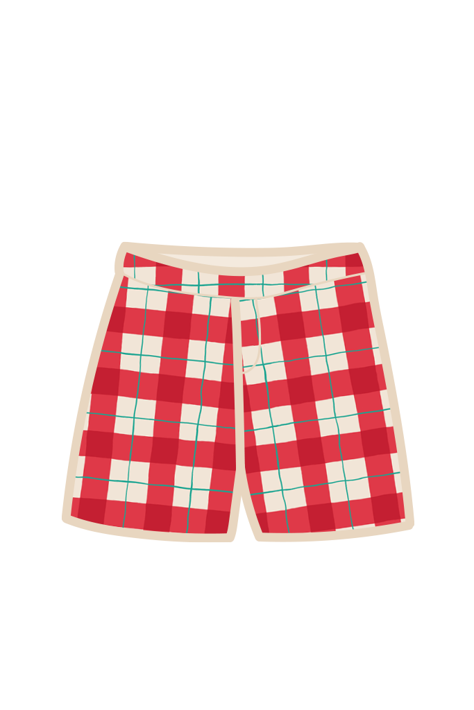 Hand Painted Tartan Men's Boxer Short