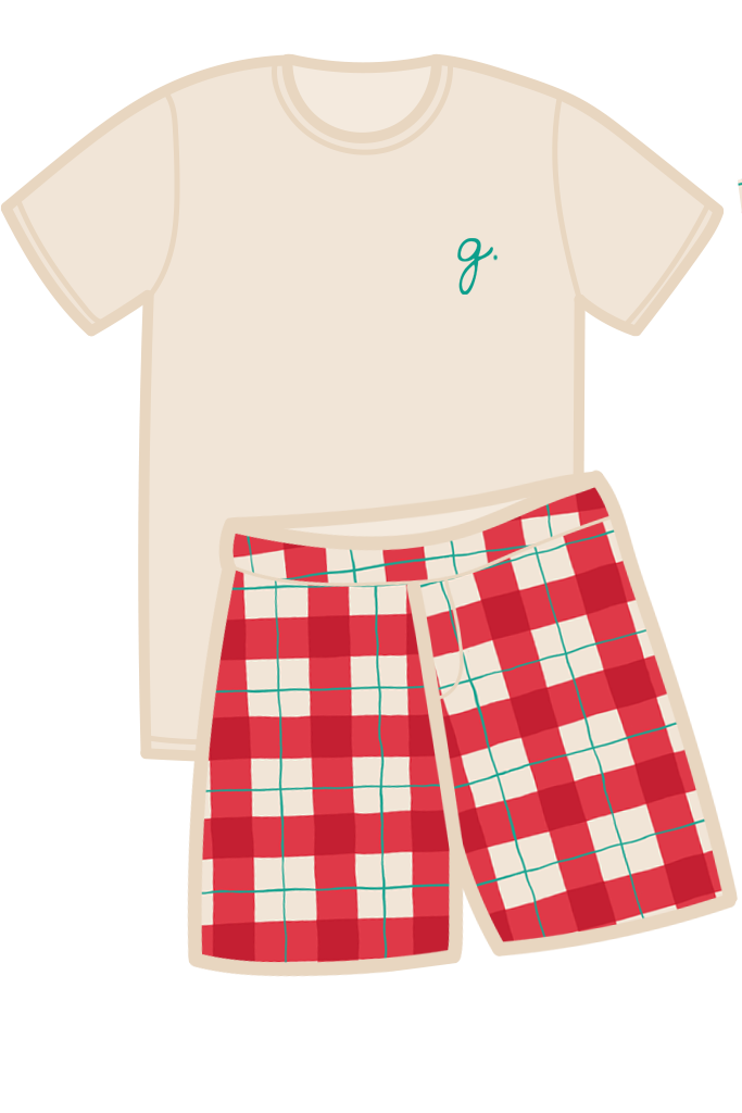 Hand Painted Tartan Men's Boxer Short