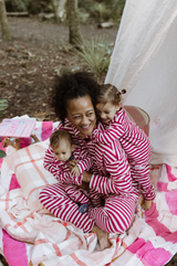 Blush + Boysenberry Stripe Long PJ Set