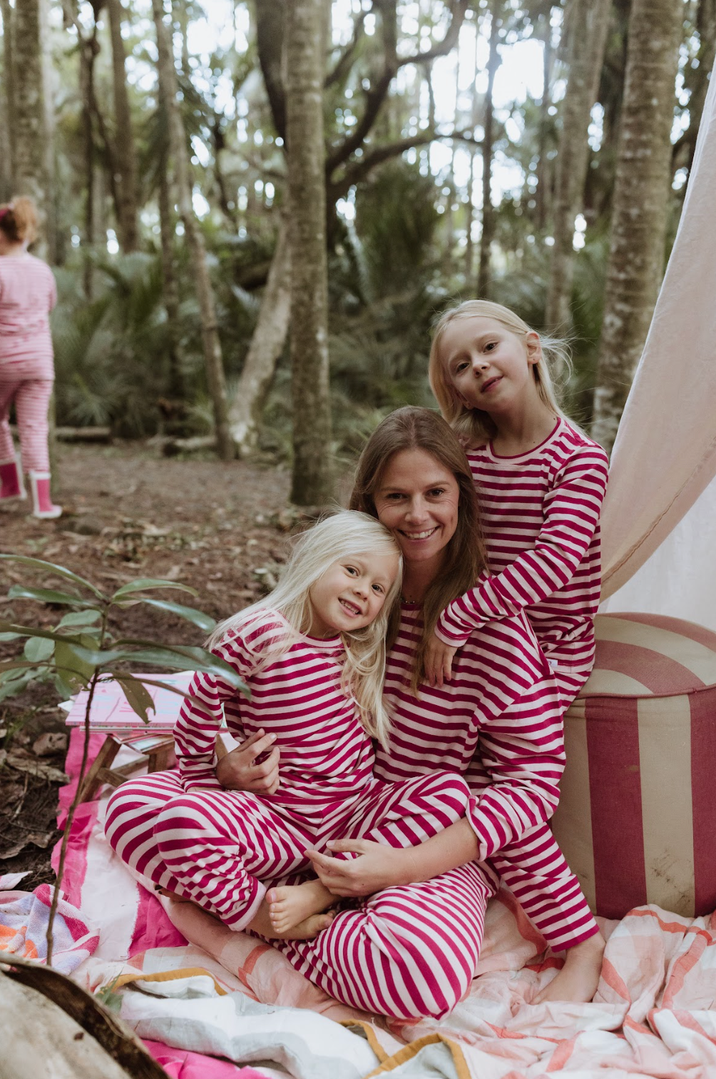 Blush + Boysenberry Stripe Women's PJ Set