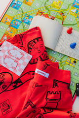 Hibiscus Red Game Night Long PJ Set