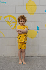 Yellow Star Shortie PJ Set