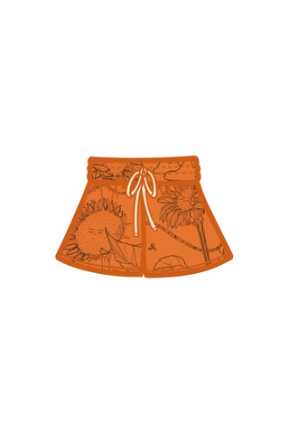 Persimmon 'Sunflower' Print Shorts