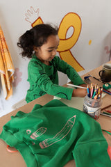 Kelly Green 'Pencil' Kids Fleece