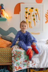 So Blue Long PJ Set