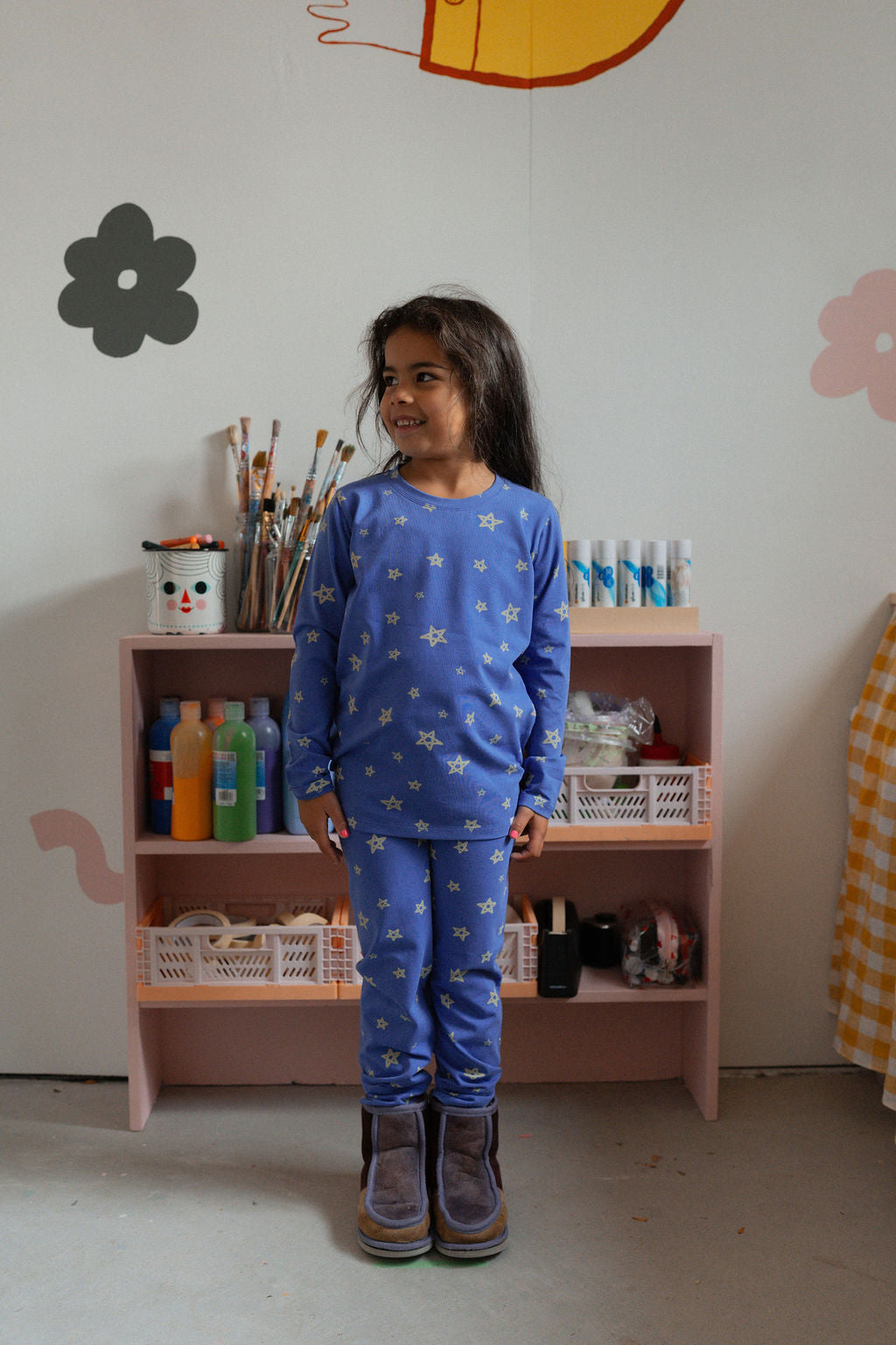 So Blue Long PJ Set