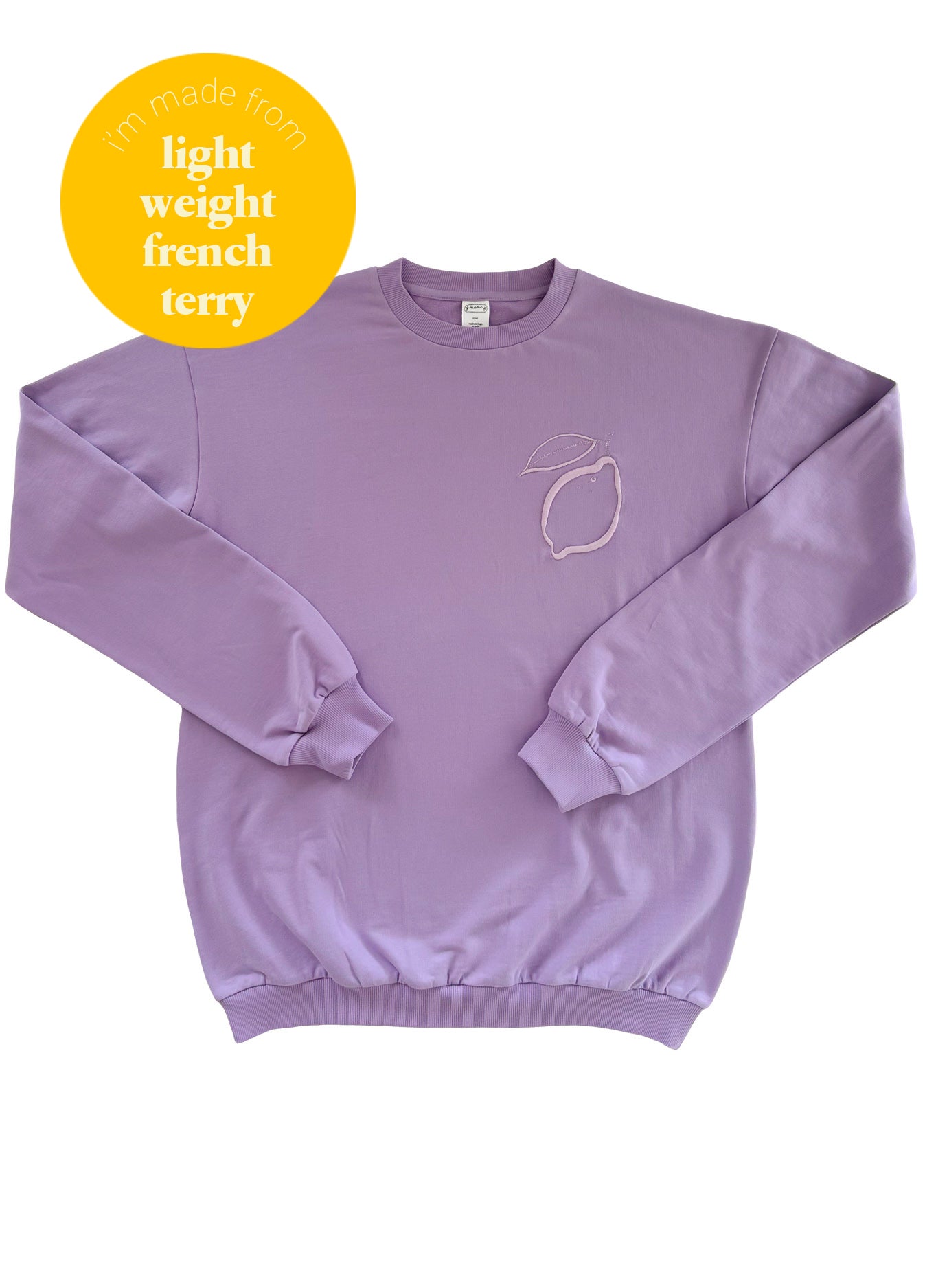 Lilac Lemon Adult Sweatshirt