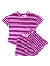 Violet Tulle Stripe Teen Shortie PJ Set